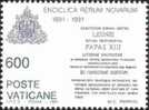 CITTA' DEL VATICANO - VATIKAN STATE - ANNO 1991 - ENCICLICA RERUM NOVARUM - NUOVI  ** MNH - Unused Stamps