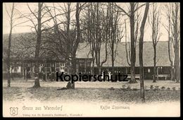 ALTE POSTKARTE GRUSS AUS WARENDORF KAFFEE LIPPERMANN PERSONEN Café Bahnpoststempel 1908 Bahnpost Münster... - Warendorf