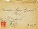 Oblitération Toulouse  Gare1910 - Cartas & Documentos