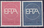 NOORWEGEN - Michel - 1967 - Nr 551/52 - MNH** - Cote 2,00€ - Unused Stamps
