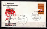 ALLEMAGNE  FDC   Cachet GOTTINGEN 1  Le 26-8- 1972  Jo 1972   Lutte-flamme - Lucha