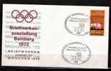 ALLEMAGNE  FDC   Cachet  BAMBERG 2  Le 4-8- 1972  Jo 1972   Lutte - Lucha