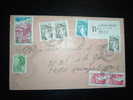 LETTRE RECOMMANDEE TARIF 13,70 F SABINE DE GANDON OBL. 17-08-1982 CLERMONT FD PL. GAILLARD (63 PUY DE DOME) - Tarifas Postales