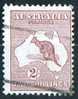 Australia 1923 2 Shillings Maroon Kangaroo 3rd Watermark (Wmk 10) Used - Actual Stamp - Line Cancel - SG74 - Usados