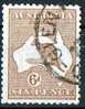 Australia 1929 6d Chestnut Kangaroo Small Mult Watermark (Wmk 203) Used  - Actual Stamp - Glen? - SG107 - Usati