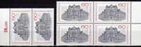 100 Jahre Patente 1977 Berlin 550, ZD+ 4-Block ** 14€ Architektur Des Reichs-Patentamt Kreuzberg Bloc Sheet From Germany - Chemie