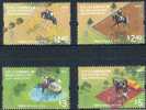 2008 HONG KONG BEIJING OLYMPIC EQUESTRIAN EVENTS 4V - Unused Stamps