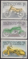 HONGRIE - 1986 - Centenaire De La Motocyclette - Fantic 1984, Suzuki 1983 - Harley Davidson - N° 3016-3017-3018 - Usado