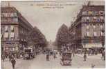 75. PARIS. BOULEVARD DES CAPUCINES ET PLACE DE L'OPERA.  BELLE ANIMATION. - Arrondissement: 02