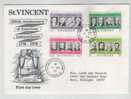 St. Vincent FDC 11-9-1975 200th. Anniversary Of American Independence 1776 - 1976 - St.Vincent (1979-...)