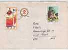 Poland Cover Sent To Germany Warszawa 22-6-1977 Also A Stamp On The Backside Of The Cover - Lettres & Documents
