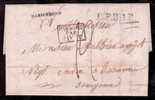 Lettre Avec Marque "MARIEMBOURG" + "L.P.B..R" Pour Beaune .TTB - 1815-1830 (Dutch Period)