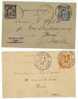 Kartenbriefe  (2 Stück)      1892 / 1902 - Letter Cards