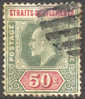 Straights Settlements #101 Used 50c Green & Carmine Rose From 1902 - Straits Settlements