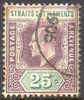 Straights Settlements #117 Used 25c Violet & Green From 1904 - Straits Settlements