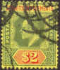 Straights Settlements #126 Used $2 Green & Red, Yellow From 1909 - Straits Settlements