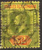 Straights Settlements #166 Used $2 Green & Red, Yellow From 1915 - Straits Settlements