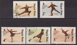 Sport Olympique - Patinage Artistique - HONGRIE - Figures Homme, Dame - N° 3150-3151-3152-3153-3154 - 1988 - Usado