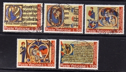 CITTÀ DEL VATICANO VATICAN VATIKAN 1972 ANNO DEL LIBRO BOOK YEAR SERIE COMPLETA COMPLETE USATO USED OBLITERE' - Used Stamps