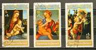 Burundi - 1972 - Tableaux - Paintings - Andrea Solario - Raphael - Botticelli - Oblitérés - Surtaxe - Madonnen