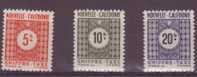 NOUVELLE CALEDONIE N° 46 à 48 ** TAXE Neuf Sans Charniére - Timbres-taxe