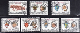 CITTÀ DEL VATICANO VATICAN VATIKAN 1979 COSTITUZIONE CONSTITUTION CITY SERIE COMPLETA COMPLETE SET USATA USED OBLITERE' - Used Stamps