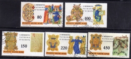 CITTÀ DEL VATICANO VATICAN VATIKAN 1980 SAN S.BENEDETTO PATRONO D'EUROPA SERIE COMPLETA COMPLETE SET USATO USED OBLITERE - Used Stamps