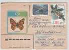 USSR Cover With BUTTERFLY Cachet Sent To Germany 1985 With Topic Stamps - Covers & Documents