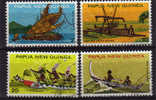 PAPOUASIE.   Courses De Canoes & Canoes Des Iles.4 T-p Oblit. Yv. 278/81.cote 5.50 €.Serie Complete - Canoa