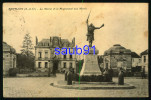 Lot  2 CPA - Arpajon - Abside Eglise - Mairie Et Le Monument Aux Morts Poste Ferroviaire Cachet Ambulant Auneau à Paris - Arpajon