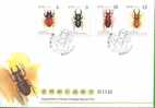 FDC Taiwan 2008 Stag Beetle Stamps Insect Bug Nature - FDC