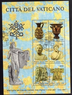 VATICANO VATIKAN VATICAN 1983 COLLEZIONI VATICANE D'ARTE IN USA COLLECTIONS ART BLOCCO FOGLIETTO BLOCK SHEET USATO USED - Blocks & Kleinbögen