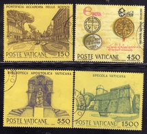 CITTÀ DEL VATICANO VATIKAN VATICAN  1984 ISTITUZIONI CULTURALI E SCENTIFICHE SANTA SEDE SERIE COMPLETA SET USATA USED - Oblitérés