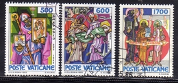 CITTÀ DEL VATICANO VATICAN VATIKAN 1985 S.SAN METODIO ST. METHODE SERIE COMPLETA COMPLETE SET USATA USED OBLITERE' - Usados