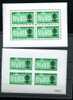 MALARIA 1962 Petits Feuillets De 4 Yv 1513  Dent Et NON DENTELE  Mi BK.35 A+B Cote 63E - Unused Stamps