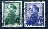 Président MAO  DDR ** Yv 38 40  Michel 286 288 **  Cote 180 E  Mint NH - Nuovi