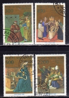 CITTÀ DEL VATICANO VATICAN VATIKAN 1987 CONVERSIONE E BATTESIMO S.ST.SANT'AGOSTINO SERIE COMPLETA SET USATA USED OBLITER - Usados