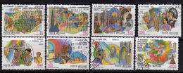 CITTÀ DEL VATICANO VATIKAN VATICAN CITY 1987 VIAGGI DEL PAPA NEL MONDO POPE TRAVELS SERIE COMPLETA USATA USED OBLITERE' - Used Stamps