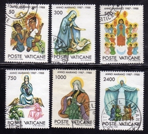 CITTÀ DEL VATICANO VATIKAN VATICAN 1988 ANNO MARIANO MARIAN YEAR SERIE COMPLETA COMPLETE SET USATA USED OBLITERE' - Used Stamps