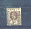 CEYLON -  1912 George V 1c  FU - Ceilán (...-1947)