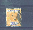 CEYLON -  1912 George V 25c  FU - Ceylon (...-1947)