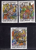 CITTÀ DEL VATICANO VATICAN VATIKAN 1990 ATTIVITÀ MISSIONARIA S. WILLIBRORD MISSIONARY ACTIVITY SERIE COMPLETA USATA USED - Used Stamps