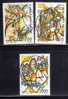 CITTÀ DEL VATICANO VATICAN VATIKAN 1990 S. SANT'ANGELA MERICI SERIE COMPLETA COMPLETE SET USATA USED OBLITERE' - Used Stamps