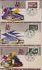 BELGIQUE : :1958:N°1047/52 FDC:EXPO.58 Sur 6 Enveloppes.Oblit.EXPO 58. - 1951-1960