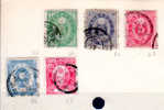 1879-83, Fleurs De Cerisier,  61-62-63-65-66  Tous Ø,   Cote 35 €, - Used Stamps