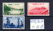 Lac Ashino, Mont Fuji, Passe De Mitsu, 228 / 230* Parcs Nationaux, Cote 72 € - Unused Stamps