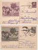 Herbes,Herbs,Medicinal Plant 1956-57 Postcard Stationery,entier Postal 2x Diff.colour,rare! Romania - Farmacia