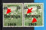 U-51  JUGOSLAVIA 1919 UNGARN BARANYA OVERPRINT  ERROR -B-  TYP I-TYP II- NEVER HINGED INTERESSANTE - Baranya