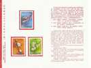 Folder Taiwan 1988 Flower Stamps Plum Apricot Peach Flora Plant (4-1) - Unused Stamps