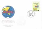 FDC Taiwan 1984 Asian Pacific Parliamentary Stamp Map Globe - FDC